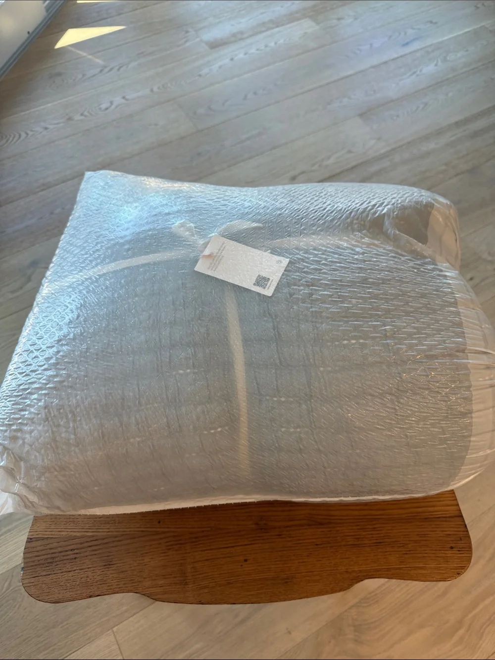 NWT Quince Organic Cotton Channel Stitch Coverlet Set – Blue??? – King/Cal King